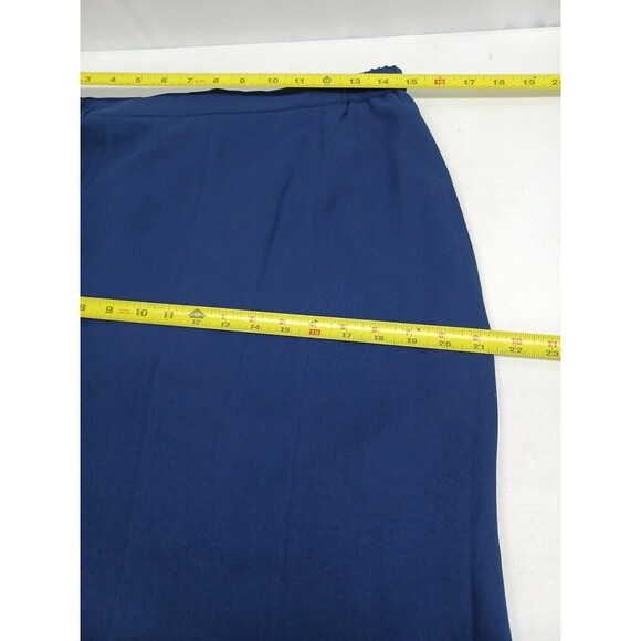 Night Studio Size 10 Navyblue Embellished Lined 2 Pc Skirt Church Suit - Picture 8 of 11